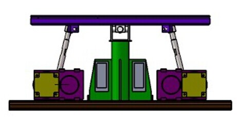 三自由度平臺(tái),三自由度賽車飛艇平臺(tái)，研究運(yùn)動(dòng)平臺(tái)